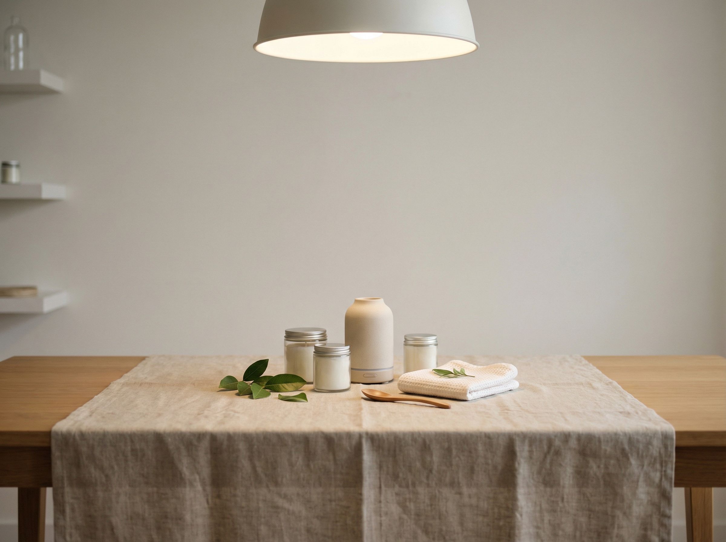 home-img Smiling man holding a supplement bottle in an indoor kitchen setting with warm lighting.